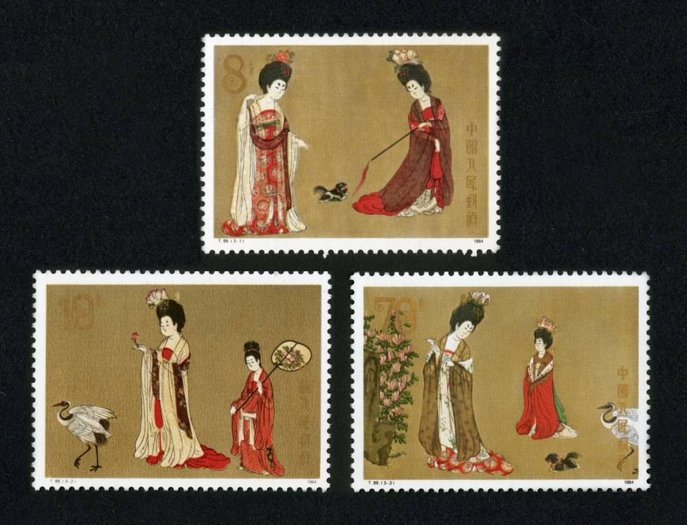 中国绘画·唐·簪花仕女图