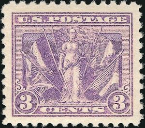 Lady Victory and Flags of Allies