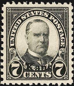 William McKinley, overprinted Kans.