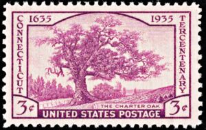 The Charter Oak (1857), painting by Charles De Wolf Brownell