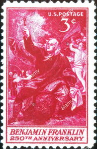 250th Birth Anniversary of Benjamin Franklin (1706-1790)