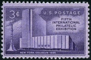 New York Coliseum and Columbus Monument