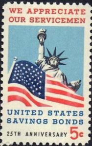 Statue of Liberty and US Flag