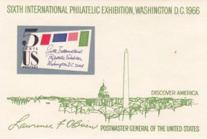 Sixth International Philatelic Exhibition Souvenir Sheet