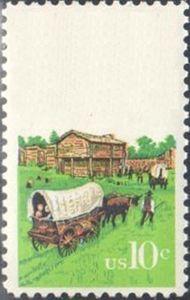 Covered Wagons at Fort Harrod