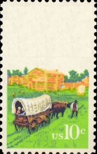 Covered Wagons at Fort Harrod