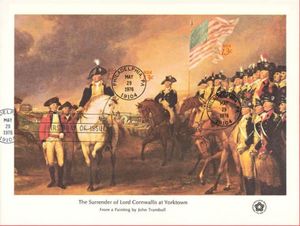 Surrender of Cornwallis at Yorktown, by John Trumbull