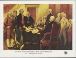 Declaration of Independence, by John Trumbull