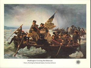 Washington Crossing the Delaware, by Leutze & E. Johnson