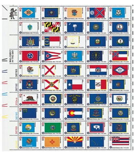 American Bicentennial Issue Sheet of 50