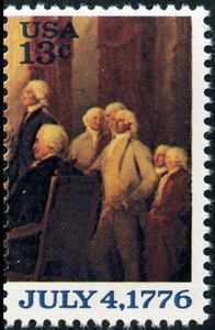 "Signing the Declaration of Independence" (detail, Turnbull)
