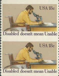 Disable doesn't mean Unable - Man Using Microscope