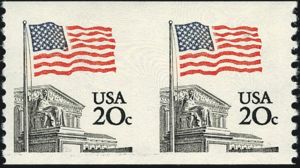 Flag over Supreme Court by Dean Ellis