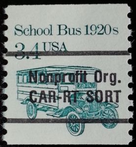School Bus 1920s - precanceled