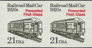 Railroad Mail Car 1920s