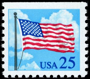 Flag and Clouds