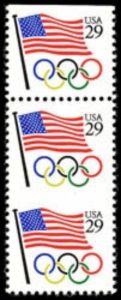 Flag with Olympic Rings