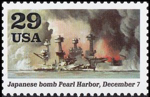 Sinking Ships (Japanese Bomb Pearl Harbor, December 7)