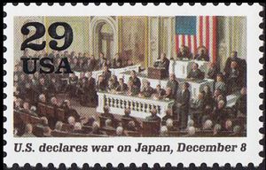Congress in Session (U.S. Declares War on Japan, December 8)