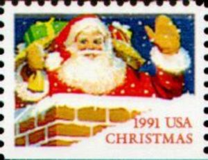Santa Claus in Chimney
