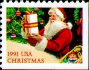 Santa Claus with Present