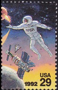 American Astronaut and Mir Space Station
