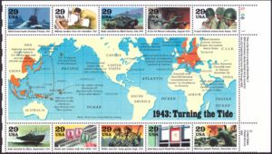 World War II: 1943 Souvenir Sheet
