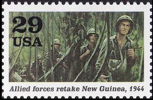 Allied forces retake New Guinea