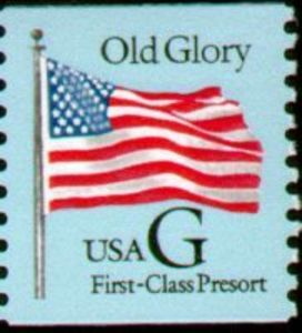 Blue Old Glory G Stamp