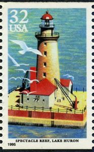 Great Lakes Lighthouses:Spectacle Reef, Lake Huron