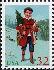 Christmas - Boy with Tree