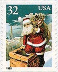 Christmas - Santa at Chimney - coil