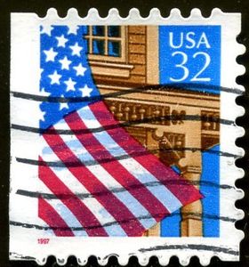 Flag over Porch