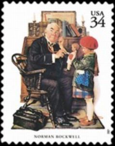Illustration on Saturday Evening Post by Norman Rockwell