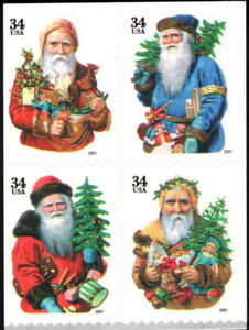 Santa's - Black Inscription