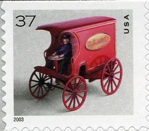 Toy Mail Wagon, (Dated 2003)