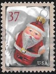 Red Santa Ornaments