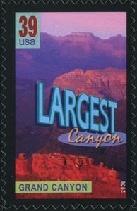 Grand Canyon, largest canyon