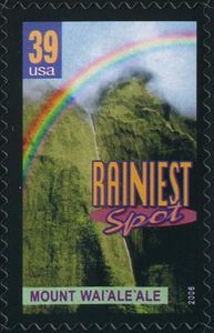 Mount Wai'ale'ale, rainiest spot