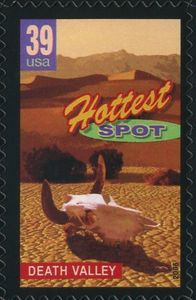 Death Valley, hottest spot