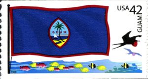 Guam flag, Great Frigatebird (Fregata minor)