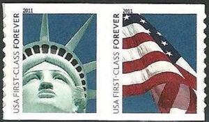 Lady Liberty and Flag