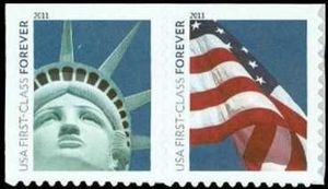 Lady Liberty and Flag
