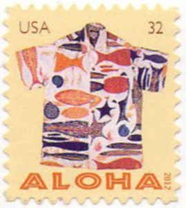Aloha Shirt with Fish & Starfish