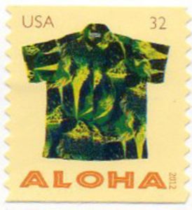 Aloha Shirt with Kilauea Volcano