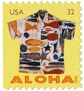 Aloha Shirt with Fish & Starfish