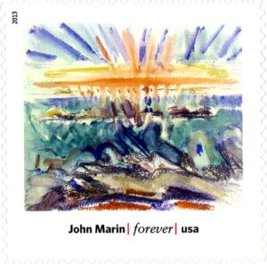 John Marin - Sunset, Maine Coast (1919)