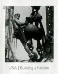 Building a Nation: Man on Hoisting Ball
