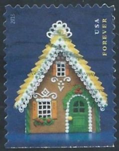 Gingerbread Houses: Green door