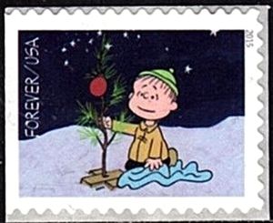 Linus by a tree